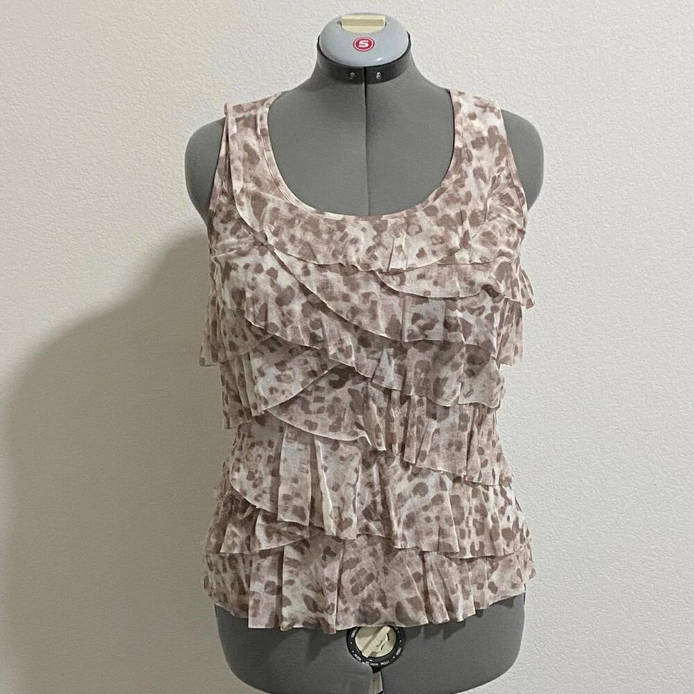 Chico’s Sleeveless Top Chico’s Size 0 US Size 4 Pink Brown